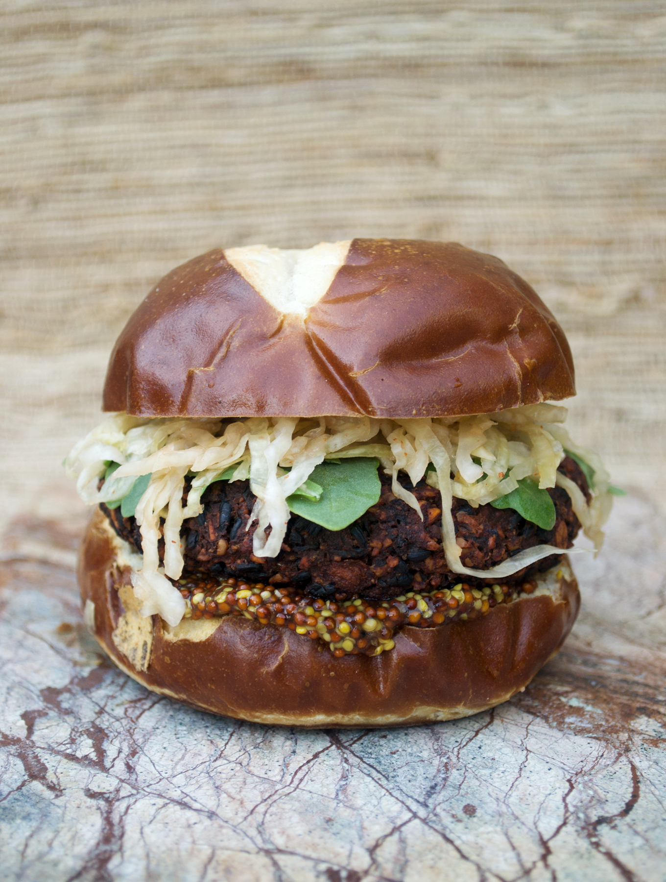 Garbanzo Beet Veggie Burger