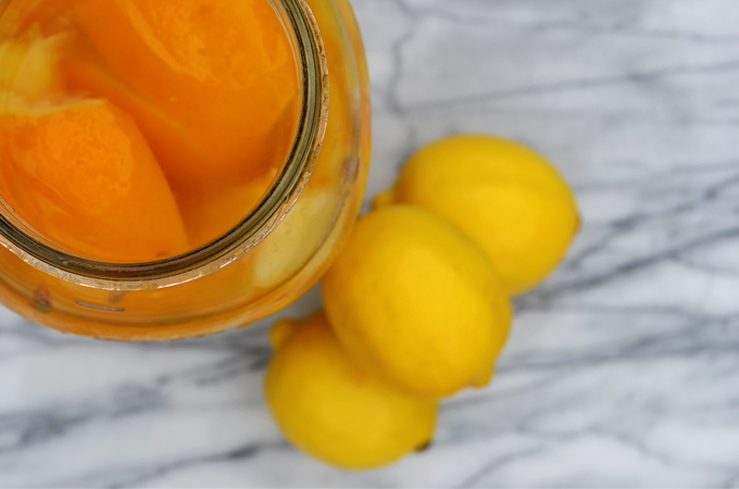 preserved lemons in mason jar