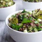 Purple Barley Romanesco Salad Close Up