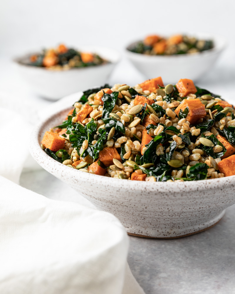 Farro Sweet Potato Salad