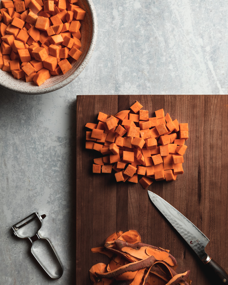 Diced Sweet Potatoes