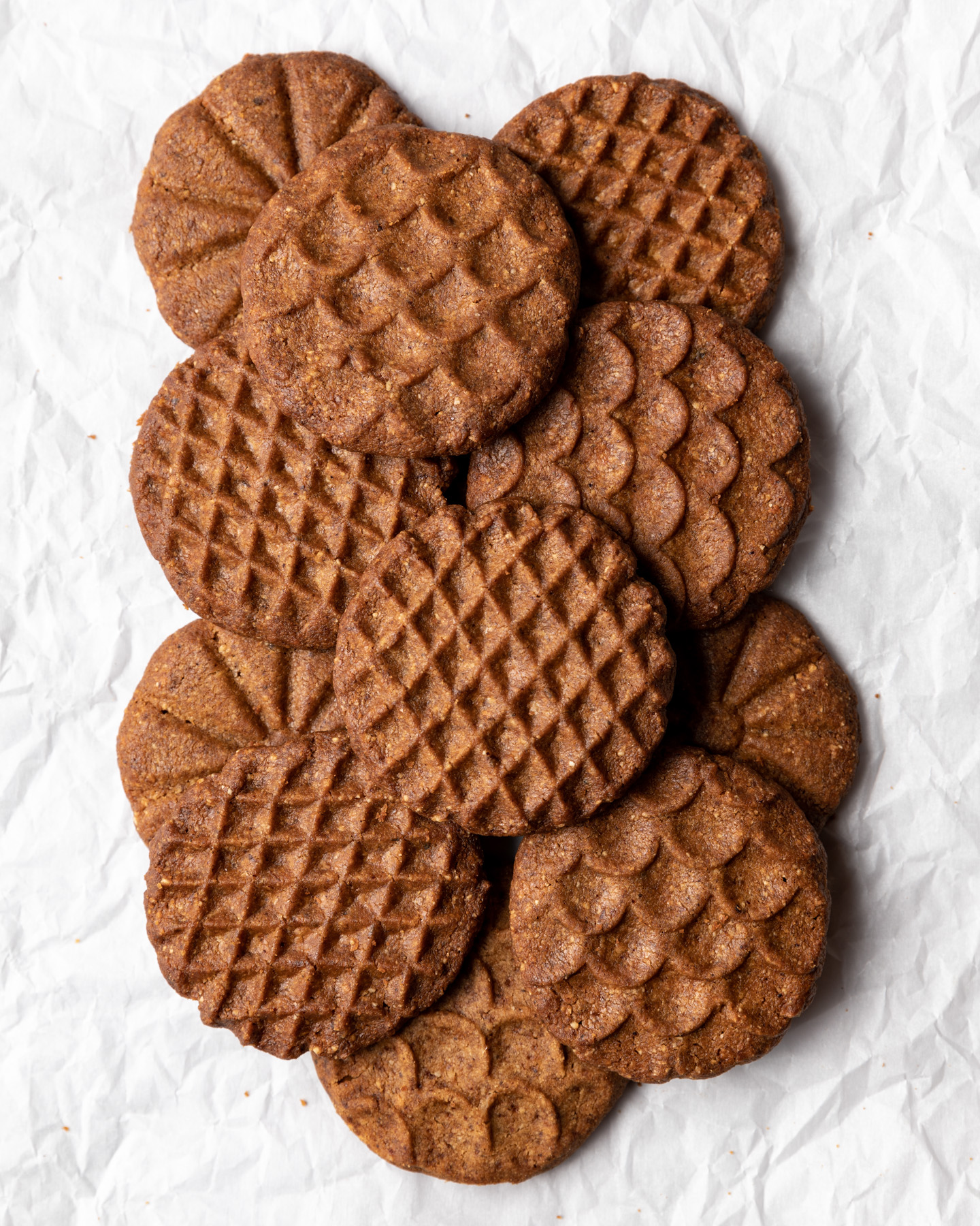 Coffee Hazelnut Shortbread Cookies